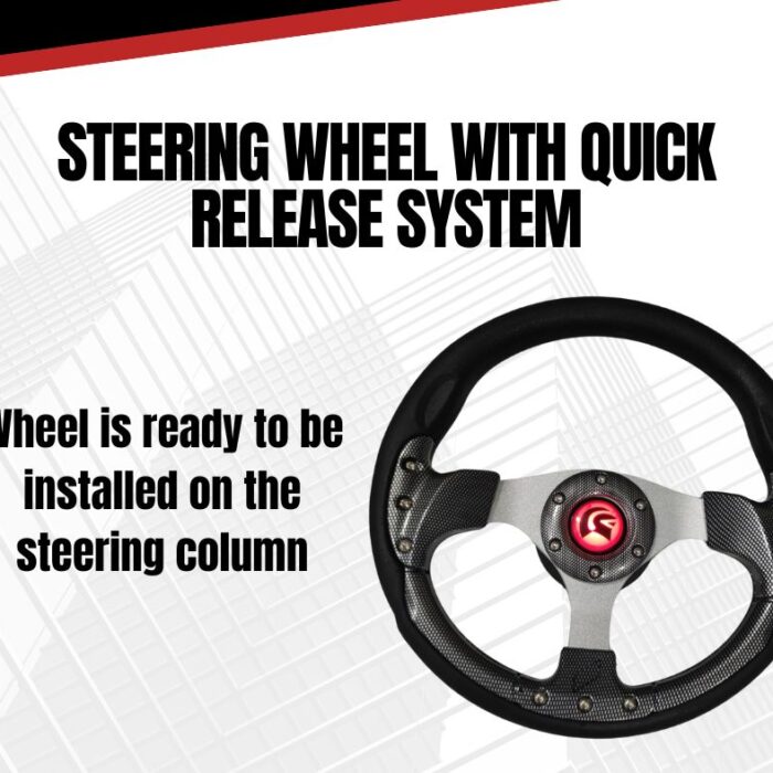 Steering wheel quick release included