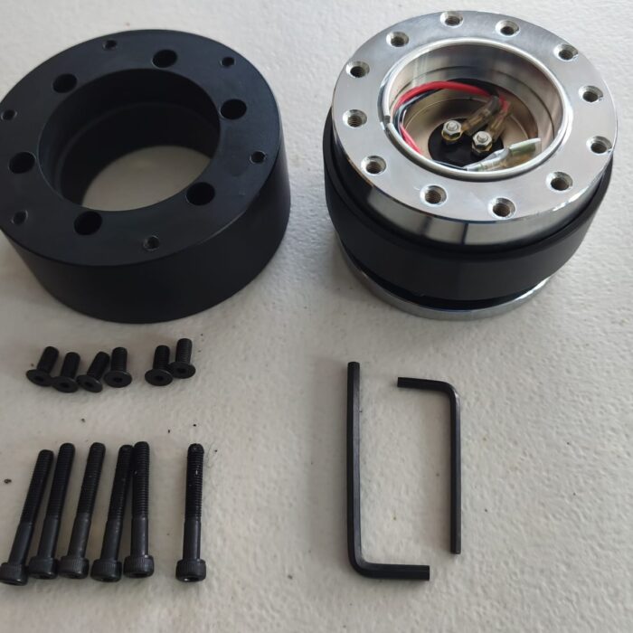 Quick release adapter system for stock Trans Am 82-89 steering wheel