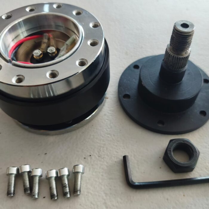 Quick release adapter system for stock Trans Am 90-92 steering wheel